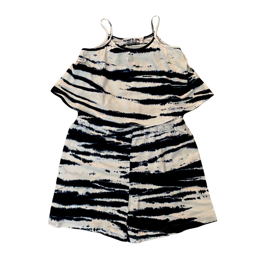 Flowers by Zoe Tie Dye print romper